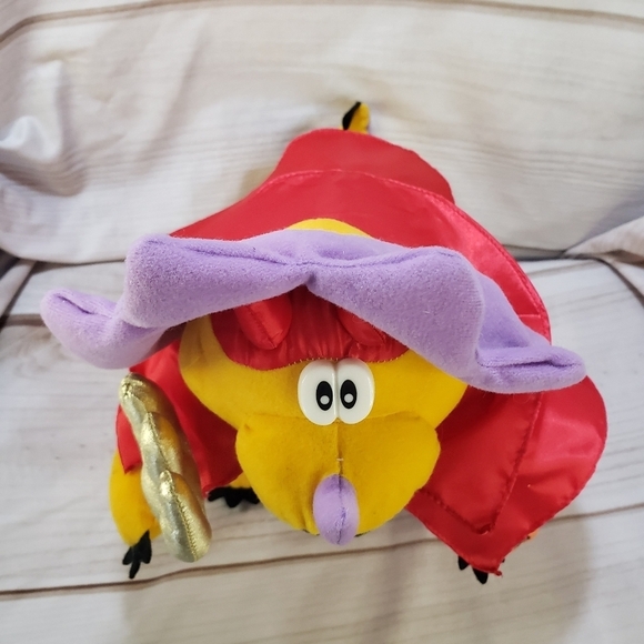 International Silver Halloween Dinosaur Plush Stuffed Animal Devil Costume 11" - Picture 3 of 11